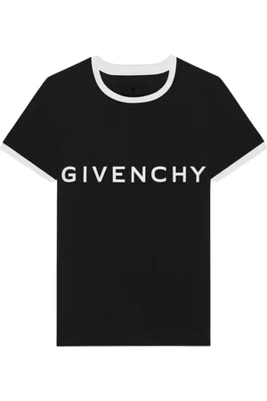 Givenchy Koszulki, Kobieta, Czarny, XS, Czarna Koszulka z Logo dla Kobiet