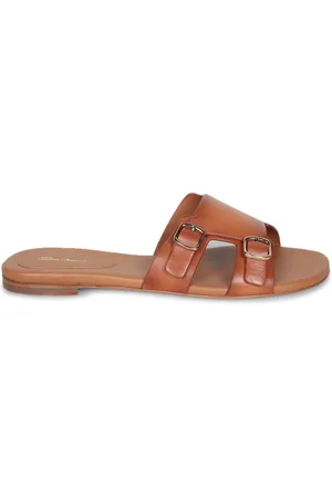 santoni Buty, Kobieta, brązowy, 36 EU, Brązowe Letnie Sandały Skórzane