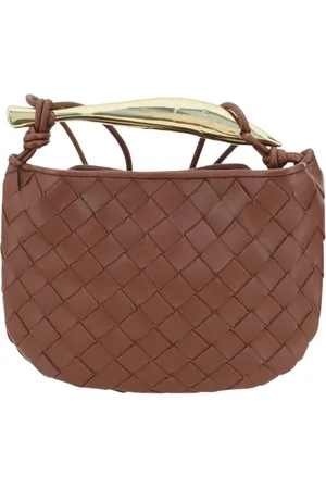 Bottega Veneta Torebki, Kobieta, brązowy, ONE SIZE, Plecak Skórzana Intrecciato