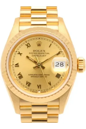 Rolex Pre-owned, Kobieta, Żółty, ONE SIZE, Pre-owned Gold watches