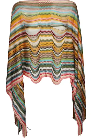 Missoni Kurtki, Kobieta, Wielobarwność, ONE SIZE, Ponczo z wiskozy
