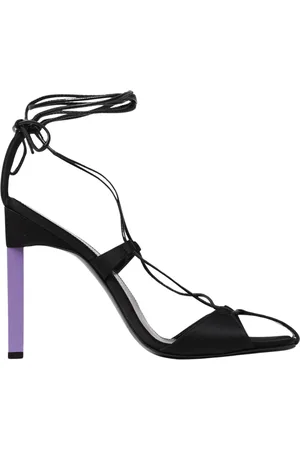 The Attico Buty, Kobieta, Niebieski, 37 EU, Turkusowe Satynowe Szpilki