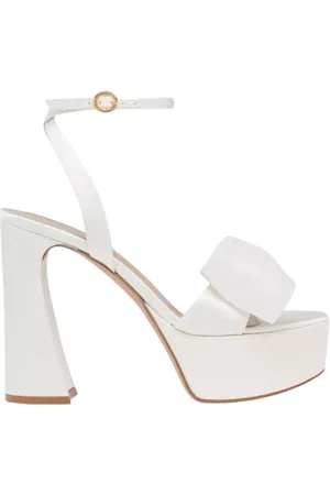 Gianvito Rossi Buty, Kobieta, Biały, 41 EU, Białe sandały na platformie