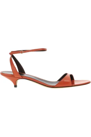 The Row Buty, Kobieta, Pomarańczowy, 39 EU, Czarne Kitten Heel Sandały