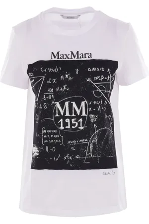 Max Mara Koszulki, Kobieta, Biały, L, Bawełna, Białe T-shirty i Pola Colibri Bawełna