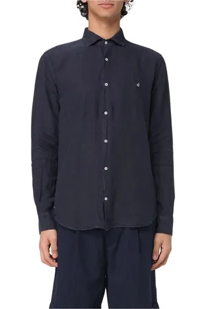 BROOKSFIELD Koszule, Mężczyzna, Niebieski, 3XL, Denim, Denim Koszula z Długim Rękawem