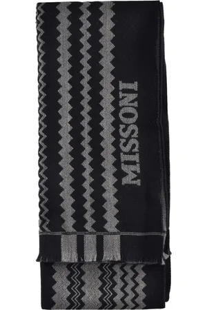 Missoni Akcesoria, Kobieta, Czarny, ONE SIZE, Wełniany Szal
