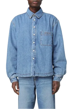 Jacquemus Kurtki, Mężczyzna, Niebieski, M, Denim, Stylowa Koszula Denimowa dla Mężczyzn
