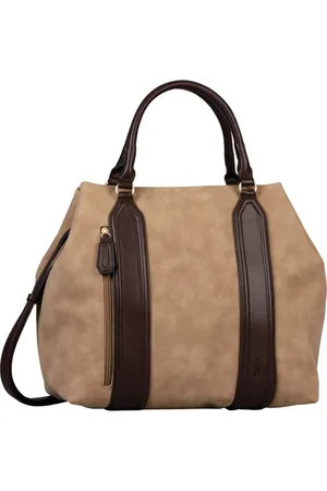 Gabor Torebki, Kobieta, Beżowy, ONE SIZE, Skóra, Beżowa torba Shopper z kolekcji