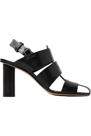 J.W.Anderson Buty, Kobieta, Czarny, 40 EU, Czarne Skórzane Sandały na Obcasie