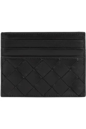 Bottega Veneta Akcesoria, Kobieta, Czarny, ONE SIZE, Czarno-Złote Etui na Karty