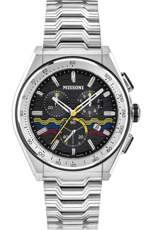 Missoni Akcesoria, Mężczyzna, Szary, ONE SIZE, Zegarek chronograficzny z szwajcarskim mechanizmem kwarcowym