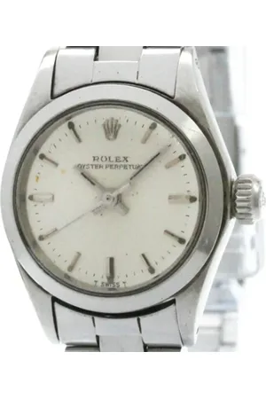 Rolex Pre-owned, Kobieta, Szary, ONE SIZE, Pre-owned Stainless Steel watches