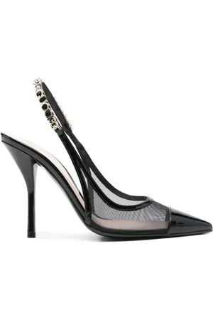Gucci Buty, Kobieta, Czarny, 38 1/2 EU, Czarne buty na obcasie