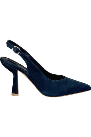 Alma en Pena Buty, Kobieta, Niebieski, 40 EU, Skóra, Skóra High Heel But z Klamrą