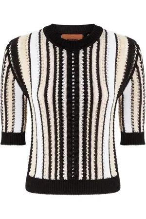 Missoni Swetry, Kobieta, Czarny, M, Pasujący T-shirt z dżerseju