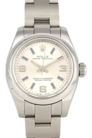Rolex Pre-owned, Kobieta, Szary, ONE SIZE, Pre-owned Stainless Steel watches