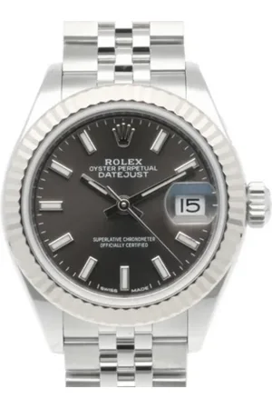 Rolex Pre-owned, Kobieta, Szary, ONE SIZE, Pre-owned Stainless Steel watches