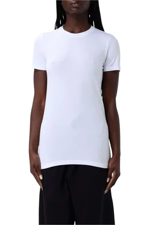 Brunello Cucinelli Koszulki, Kobieta, Biały, L, Srebrny Slim Fit Tee