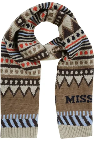 Missoni Akcesoria, Mężczyzna, Wielobarwność, ONE SIZE, Beżowy Brązowy Szalik