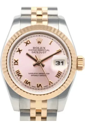 Rolex Pre-owned, Kobieta, Różowy, ONE SIZE, Pre-owned Fabric watches