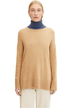 TOM TAILOR Swetry, Kobieta, Beżowy, XL, Bawełna, Uniwersalne Bluzy i Swetry