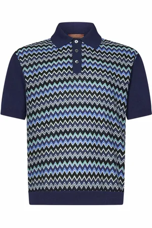 Missoni Koszulki, Mężczyzna, Niebieski, M, Niebieski Polo