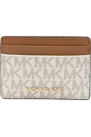 Michael Kors Akcesoria, Kobieta, Biały, ONE SIZE, Poliester, Etui na karty Logo