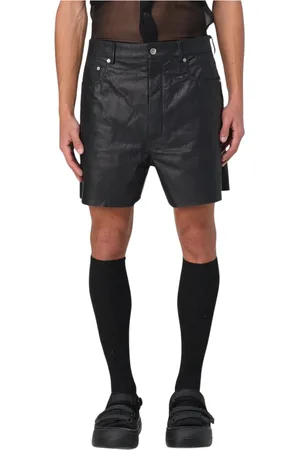 Rick Owens Szorty, Mężczyzna, Czarny, W34, Nowoczesne Czarne Designer Shorts