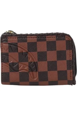 Sprayground Akcesoria, Kobieta, Wielobarwność, ONE SIZE, Kolorowa Portmonetka z Wytłoczonym Rekinem