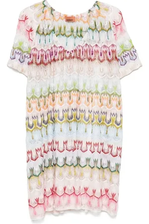 Missoni Sukienki, Kobieta, Wielobarwność, M, Stylowa Krótka Sukienka dla Kobiet