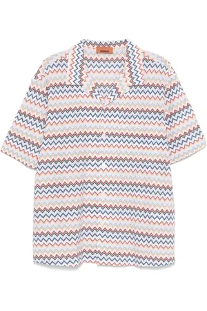 Missoni Koszule, Mężczyzna, Wielobarwność, XL, Casualowa koszula z krótkim rękawem