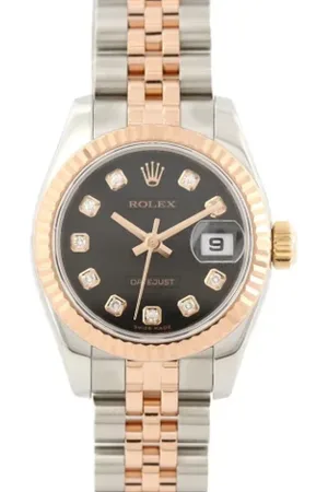 Rolex Pre-owned, Kobieta, Czarny, ONE SIZE, Pre-owned Stainless Steel watches