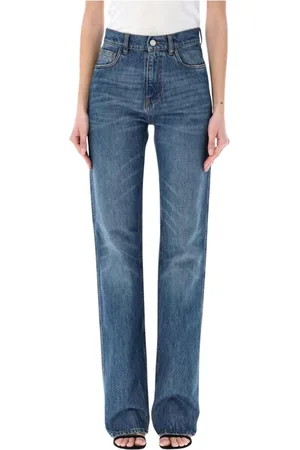 COPERNI Jeansy, Kobieta, Niebieski, M, Klasyczne Jeansyy Wide Leg Niebieskie
