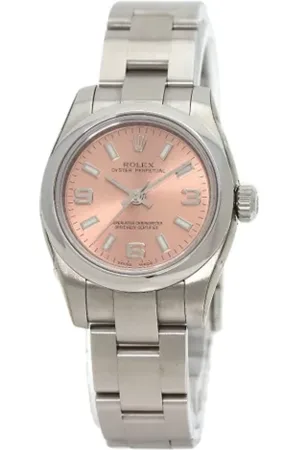 Rolex Pre-owned, Kobieta, Różowy, ONE SIZE, Pre-owned Stainless Steel watches