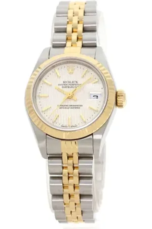 Rolex Pre-owned, Kobieta, Żółty, ONE SIZE, Pre-owned Stainless Steel watches
