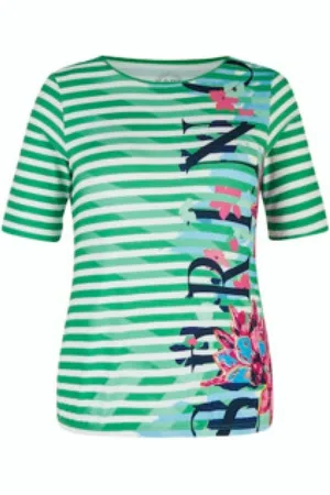 Rabe Koszulki, Kobieta, Wielobarwność, L, T-shirt na co dzień w ponadczasowym stylu