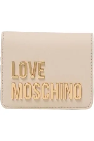 Moschino Akcesoria, Kobieta, Beżowy, ONE SIZE, Stylowy Portfel w Kolorze Sky dla Kobiet