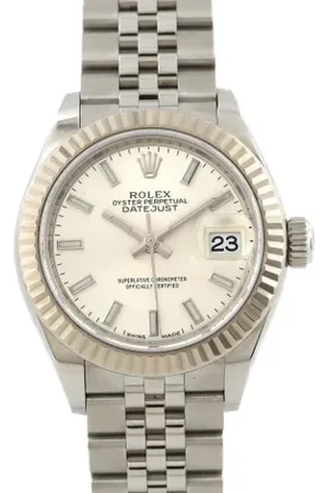 Rolex Pre-owned, Kobieta, Szary, ONE SIZE, Pre-owned Stainless Steel watches