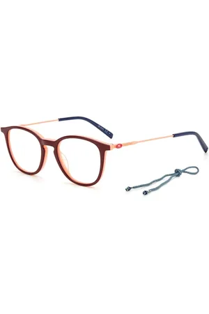 M Missoni Akcesoria, Kobieta, Czerwony, ONE SIZE, Czerwone oprawki z octanu dla kobiet