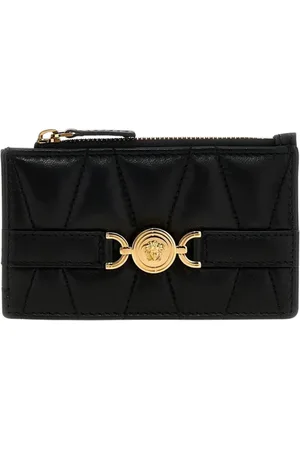 VERSACE Akcesoria, Kobieta, Czarny, ONE SIZE, Pikowany portfel z meduzą