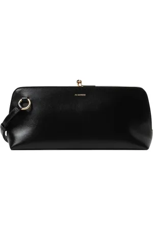 Jil Sander Torebki, Kobieta, Czarny, ONE SIZE, Minimalistyczna Skórzana Torba na Ramię