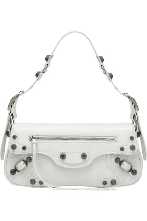 Balenciaga Torebki, Kobieta, Biały, ONE SIZE, Len, Mała torba na ramię Le Cagole