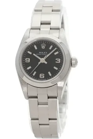 Rolex Pre-owned, Kobieta, Czarny, ONE SIZE, Pre-owned Stainless Steel watches