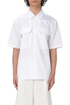 Jil Sander Koszule, Mężczyzna, Biały, L, Klasyczna Biała Koszula z Kieszenią