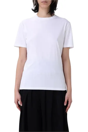 Jil Sander Koszulki, Kobieta, Biały, M, Biała koszulka z okrągłym dekoltem