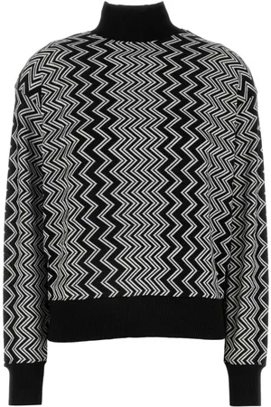 Missoni Swetry, Kobieta, Czarny, S, Elegancki Sweter z Haftem z Wełny