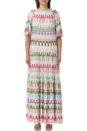 Missoni Sukienki, Kobieta, Wielobarwność, S, Wielobarwna Sukienka Maxi