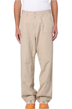 Carhartt Spodnie, Mężczyzna, Beżowy, W29, Spodnie Cargo z Wieloma Kieszeniami