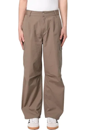 Carhartt Spodnie, Mężczyzna, brązowy, W28, Brązowe Spodnie Cargo Luźny Krój